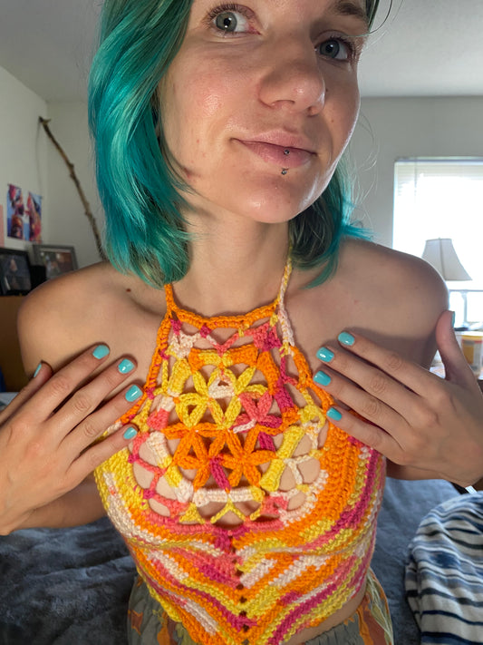 Flower of Life halter top